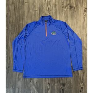 Champion Elite Golf Performance Florida Gators 1/4 Zip Pullover Size XL Blue